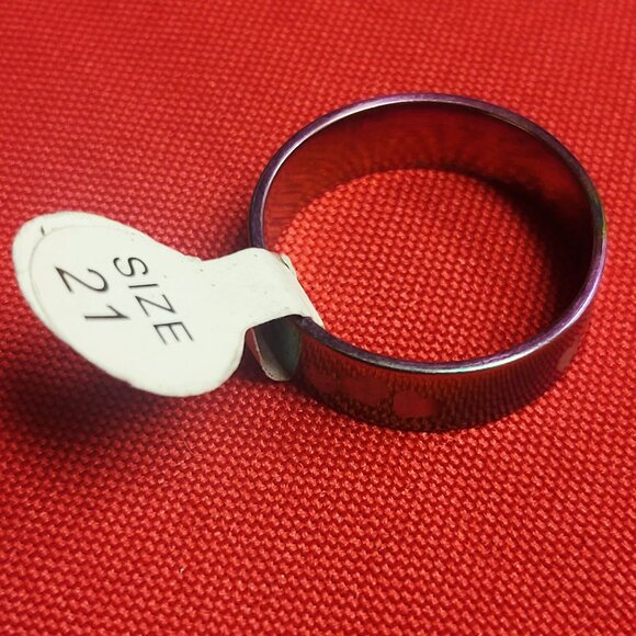 Stainless Steel Multi Color Hearts Ring Size 21 Unisex - Picture 11 of 11